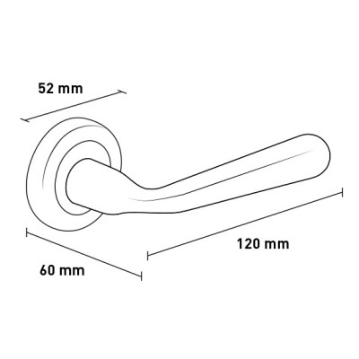 LAURA C Classic kľučka chróm ZLAOCLCB LAURA C Classic kľučka chróm ZLAOCLCB