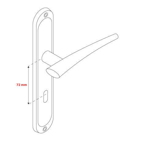 IDEA C BB 72mm kľučka na dvere