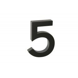 Číslo " 5 " 3D čierne 100mm 