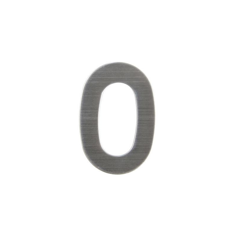 Číslica "0" 75mm nerez Číslica "0" 75mm nerez