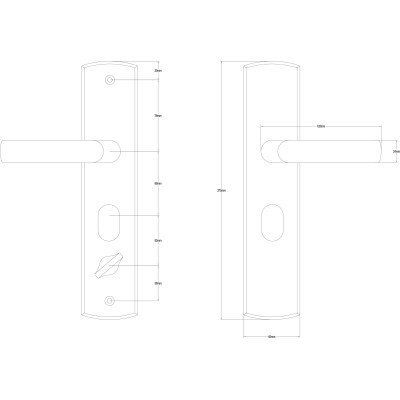 TITAN kľučka pravá pre CN dvere čierna TITAN kľučka pravá pre CN dvere čierna