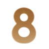 Čísla 75mm medené