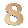 Čísla 120mm drevo